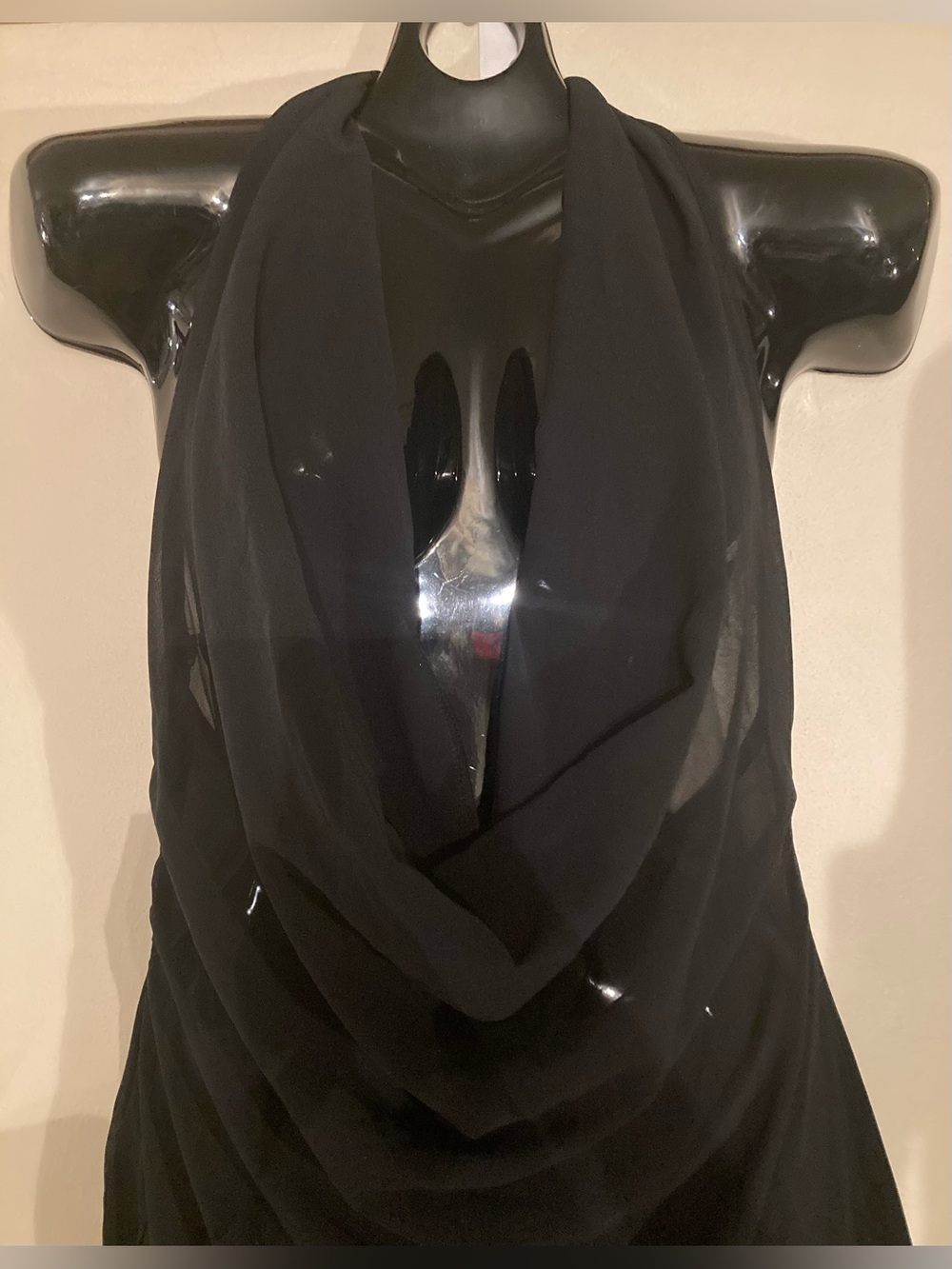 Plunge Front Open Back Sheer Black Beach Dress by Pretty Little Thing